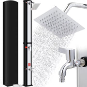 Solar buitendouche - 35L - Geen stroom - Tuindouche - Voor Tuin, strand en zwembad - Waterdicht. -Zilver