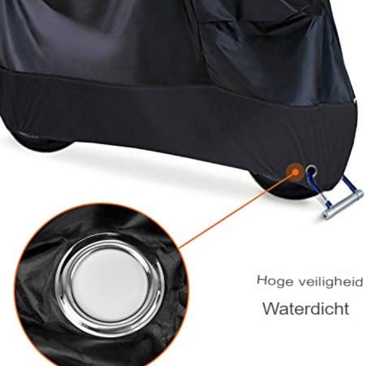 Happyment Motorhoes PRO - Waterdicht Buiten - Scooterhoes Waterdicht