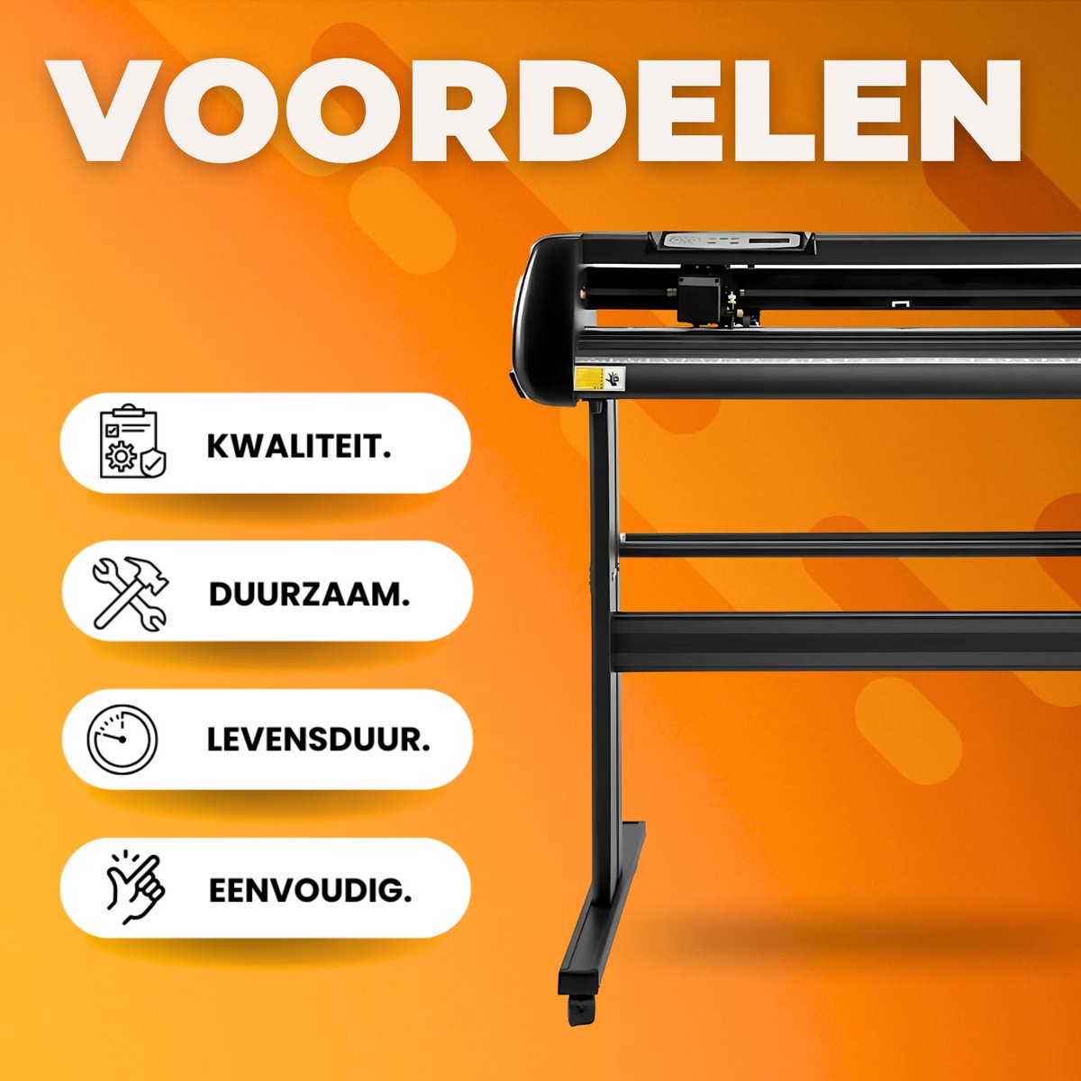Snijplotter PRO - Vinylsnijder 870mm - Vinyl Cutter - Folieplotter voor Stickers en Belettering
