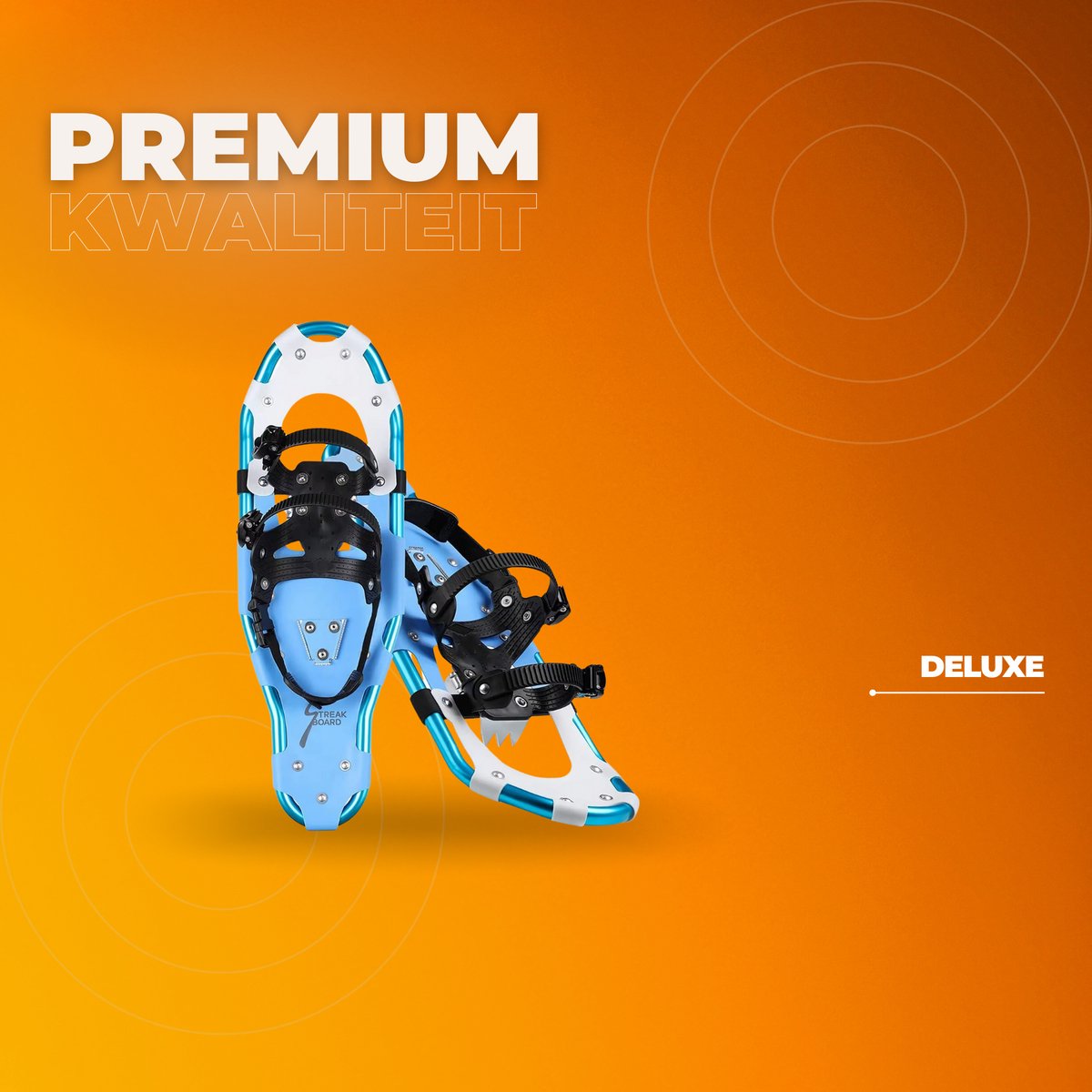Sneeuwschoenen voor Heren, Dames & Jeugd - Maat 39-40 - Snowboots - Outdoorlaarzen - Lichtgewicht met Trekkingstokken - Aluminiumlegering, Gemakkelijk te Dragen