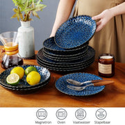Serviesset - 12-delig - 4 personen - Porselein - Blauw