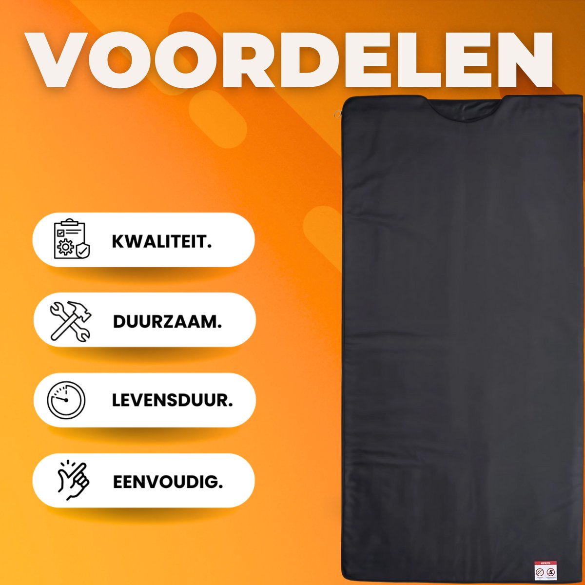 Saunadeken PRO - Infrarood deken - Met afstandsbediening - Elektrisch deken - Verwarmingsmat - 560W - 35°C-85°C Verwarmde Deken