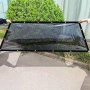 PVC Zeil - Met oogjes - Weerbestendig - Zeildoek - Voor veranda, kas, terras, tuin - Waterdicht & UV-bestendig - Donkergrijs transparant - 300x300cm