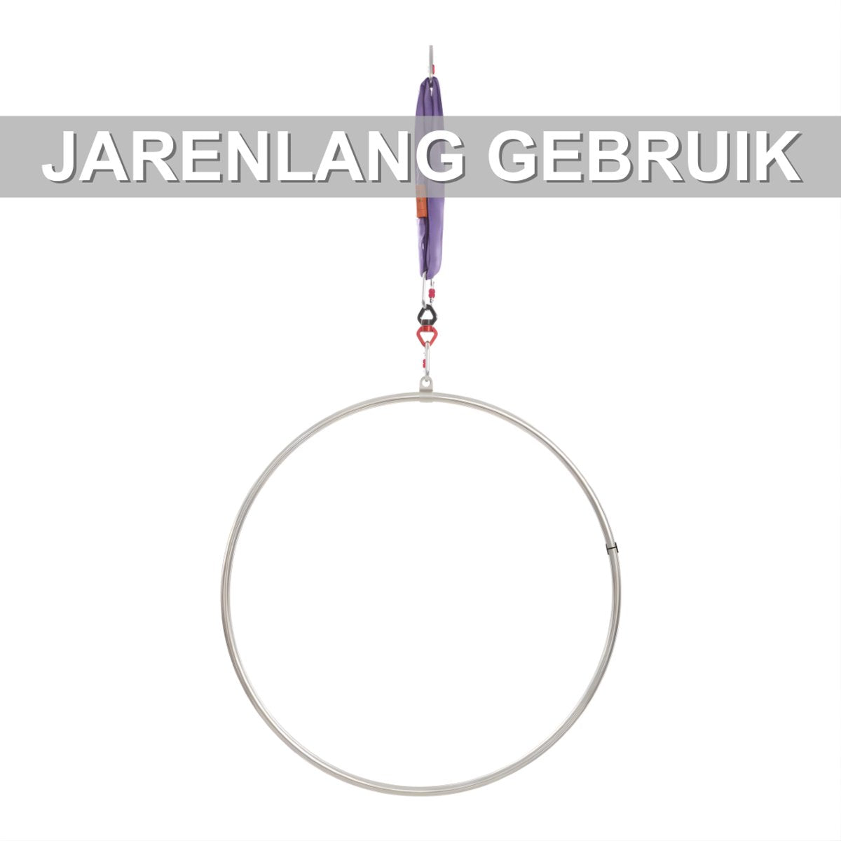 Hoop - Hula hoop - Hoepel - Voor yoga, acrobatiek en circus - Zilver