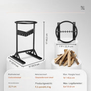 Houtklover PRO - Houtkliever - Kloofgereedschap - Houtsplijter - Kloofwig - Voor Houtsnijwerk en Blokken