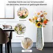 Decoratieve Vloervaas Opulence - Dublin - Grote hoge vaas - Voor Pampas Gras of Kunstbloemen - 68 CM - Voor binnen