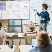 Universele TV vloerstandaard XXL Vaylen - Verrijdbaar - Voor 32"-100" inch - Standaard statief - In hoogte Verstelbaar - Zwart