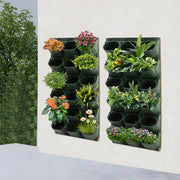 Wandplantenbak - Voor muurdecoratie en planten - Met 36 potten voor bloemen - Functioneel en decoratief