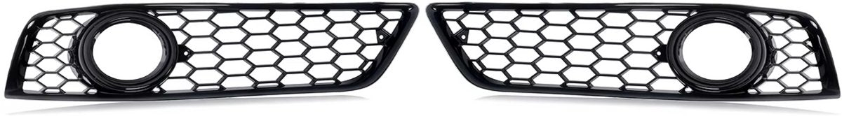 Grille - Voor Audi A3 8P 2009-2012 - Auto accessoires - Mistlichtgrille - Honingraat grille - Zwart