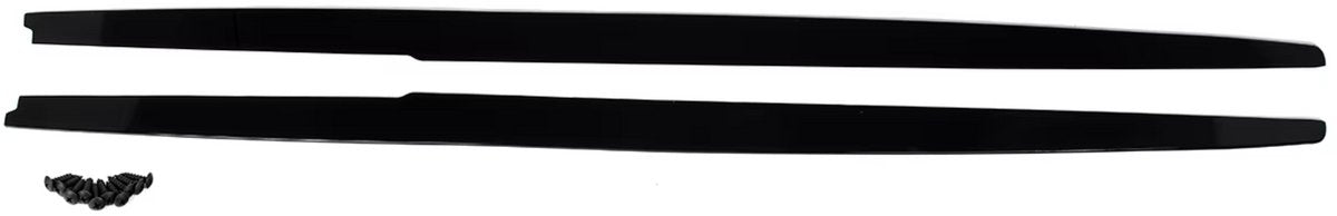 Zijrokken Panelen Verlenglip - Gloss Zwart - Voor BMW 5 Serie E60/E61 (2004-2010) - Auto Accessoires
