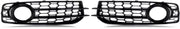 Voorbumper - Voor Audi A3 8P S-Line 2009-2012 - Auto accessoires - Mistlicht rooster - Gloss Zwart