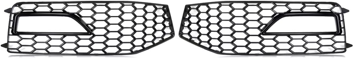 Grille - Voor Audi A4 B8.5 S-Line S4/RS4 2013-2015 - Auto accessoires - Mistlichtgrille - Honingraat grille - Zwart