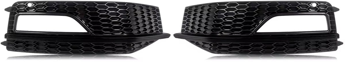 Grille - Voor Audi A3 S-Line 2014-2016 / A3 S3 2013-2017 - Auto accessoires - Honingraat grille - Bumpergrille - Zwart