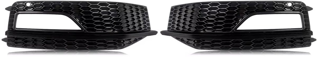 Grille - Voor Audi A4 B8.5 S-Line S4 2012-2015 - Auto accessoires - Mistlichtgrille - Bumpercover voorzijde - Zwart