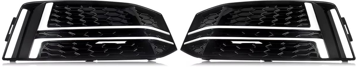 Grille - Voor Audi A4 B9 S-Line 2016-2018 - Auto accessoires - Mistlichtgrille - Zonder lampgat