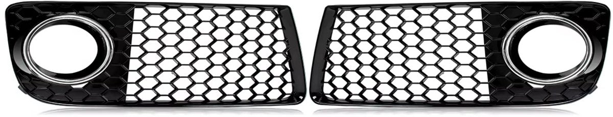 Voorbumper Mistlicht Grille Covers - Voor Audi TT MK2 8J (2010-2014) - Honingraat Mesh