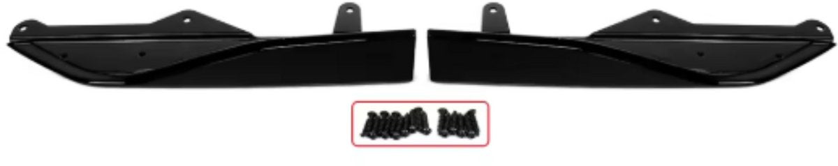 Zijrokken Extension Lip - Voor BMW 2 Serie G42 (2022-2024)- M Performance Stijl - Glanzend Zwart - Auto accessoires