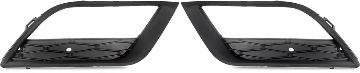 Voorbumper - Voor Seat Ibiza 2012-2016 - Auto accessoires - Mistlicht grille cover - Links en rechts - Zwart