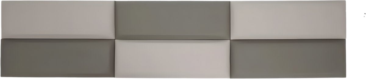 Bedhoofd - Hoofdbordkussen - Hoofdbord - Voor interieurdecoratie en bedhoofdbescherming - Grijs