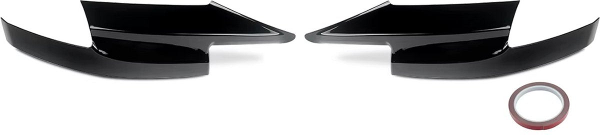 Side Hoek Splitters Voorbumper - Set van 2 - Voor BMW F10 M5 Sedan (2010-2016) - Gloss Zwart