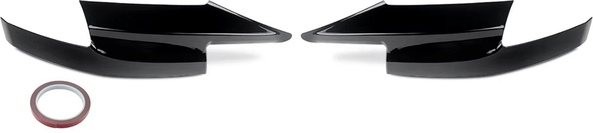 Side Hoek Splitters Voorbumper - Set van 2 - Voor BMW F10 M5 Sedan (2010-2016) - Zwarte Look