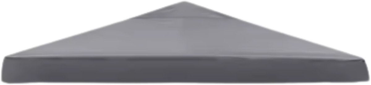 Partytent dak Fioren grijs - 3x3m doek - Tentdoek - Vervangend dak voor tent - Paviljoen - Waterdicht - Grijs