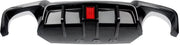 Achterbumper - Voor BMW 5-Serie F10 M Sport 2010-2016 - Auto accessoires - Achterdiffuser - Carbon Look - Met LED