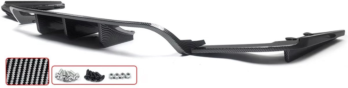 Diffuser Lipspoiler Voltrax - Achterbumper Lipspoiler Diffuser - Voor BMW E92 Coupe/E93 Cabriolet M3 (2008-2013) - Koolstofvezel - Auto accessoires