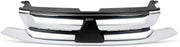 Bovenste Grille Trinax - Voorbumper - Voor Mitsubishi Outlander (2016-2018) - Chroom/Zwart - Auto Accessoires