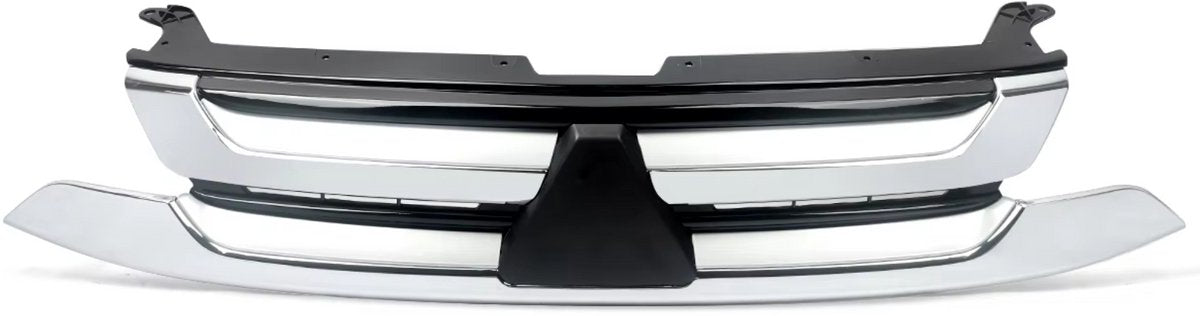 Bovenste Grille - Voorbumper - Voor Mitsubishi Outlander (2016-2018) - Chroom/Zwart - Auto Accessoires