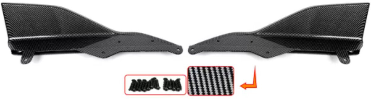 Zijrokken Extension Lip Deluxe - Voor BMW 2 Serie G42 (2022-2024) - M Performance Stijl - Glanzend Zwart - Auto accessoires