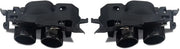 Achterbumper Diffuser met Uitlaat Tips - Voor Mercedes E-Klasse W213 E300/E43 (2016-2020) - Zwart - Auto Accessoires