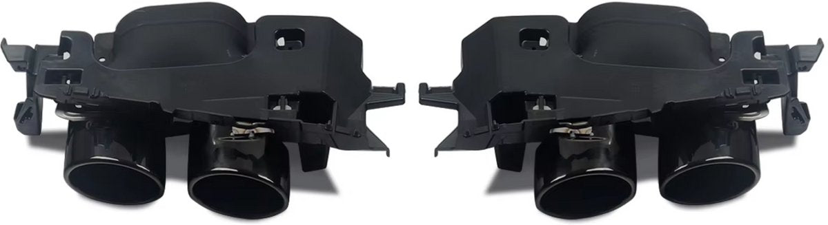 Achterbumper Diffuser met Uitlaat Tips - Voor Mercedes E-Klasse W213 E300/E43 (2016-2020) - Zwart - Auto Accessoires