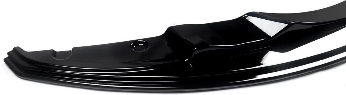 Splitter Fioren - Voorste Lip Splitter Spoiler Deluxe - Voor BMW M3 E92/E93 Coupe (2007-2013) - Carbon Fiber Gloss Black - GTS Stijl - Voorbumper - Auto accessoires