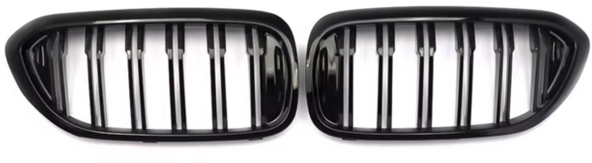 Voorbumper grille Deluxe - Voor BMW 5 Serie G30/G31 (2017-2018) - Gloss Black - Auto accessoires - Magisch Design