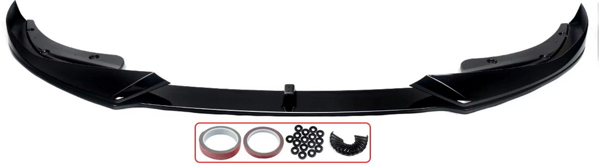 Voorbumper Lip Spoiler - Gloss Zwart - Voor BMW 4 Serie G22/G23 M Sport (2021-2023) - Auto Accessoires
