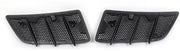 Dynavent RoosterSet - Motorkap Rooster Cover - Zwart - Voor Mercedes W164 GL350/ML350/GL450 (2008-2011) - Set van 2 - Auto Accessoires