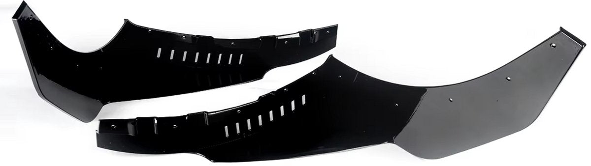 Front Splitter Winglets - Stage 3 - Gloss Zwart - Voor Corvette C7 Z06 (2014-2019) - Auto Accessoires
