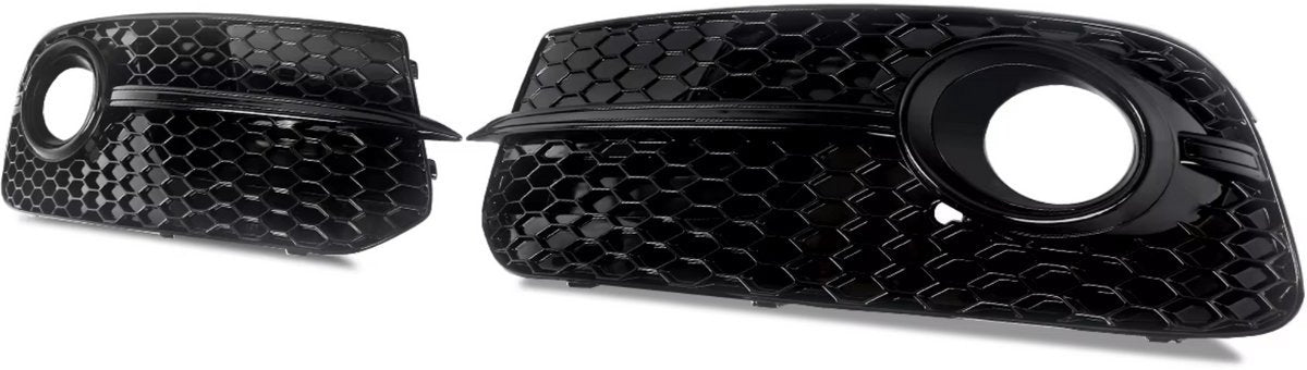 Mistgrille Quella - Mistlicht Grille - Voor Audi Q5 (2013-2017) - SQ5 Stijl - Gloss Black