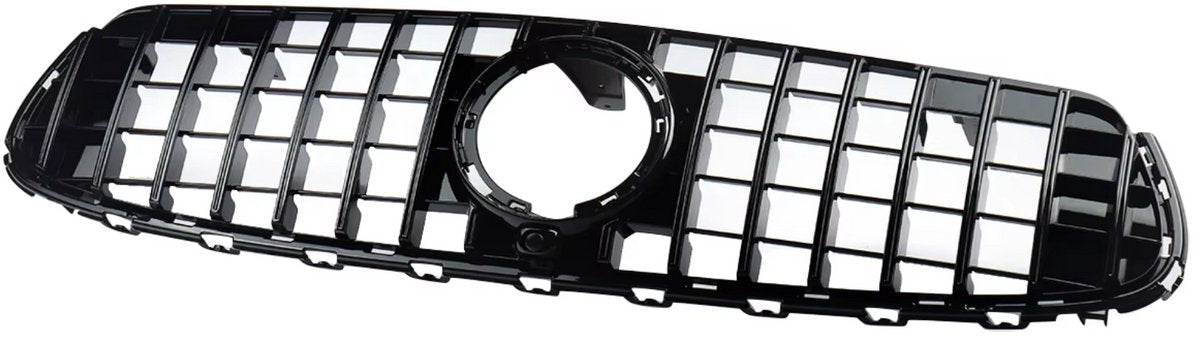Voorbumper grill - Voor Mercedes GLC W253/X253 (2020) - Black Chrome GT Stijl - Auto Accessoires