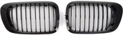 Voorbumper grille deluxe - Voor BMW E46 (1999-2003) 320i/323i/325i/328i/M3 (2000-2007) - Gloss Black - Racing Grills - Auto accessoires