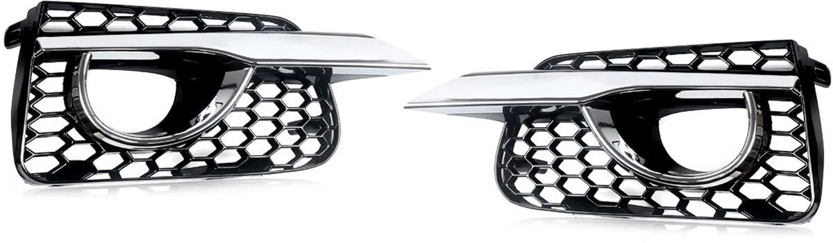 Grille Bezels Nitrox - Mistlamp Grille Bezels - Voor Infiniti Q50 Base (2014-2017) - Chrome Trim