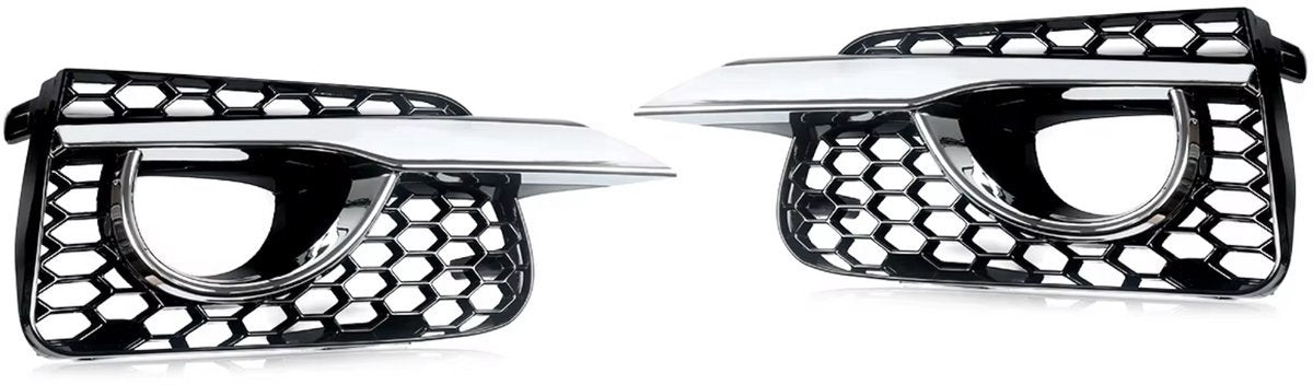 Grille Bezels Nitrox - Mistlamp Grille Bezels - Voor Infiniti Q50 Base (2014-2017) - Chrome Trim