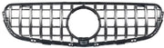 Bumpergrille Straton - Chroom/Zwart - Met Camera Gat - Voor Mercedes GLC C253/X253 (2016-2019) - Racing Bumper Grill