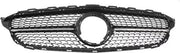 Voorbumper Grille - AMG Diamant Stijl - Gloss Zwart - Voor Mercedes C-Klasse W205 (2018+) - Auto Accessoires