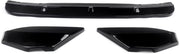 Frontlip TurboX - Voorbumper Spoiler Lip - Voor BMW X3M F97/X4M F98 (2019-2022) - Gloss Zwart/Koolstofvezel Look - Auto accessoires