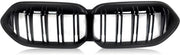 Voorbumper - Voor BMW F44 220i Gran Coupe 2020-2022 - Auto accessoires - Dubbele latten niergrille - Gloss Zwart