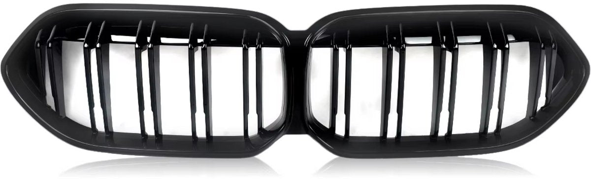 Voorbumper - Voor BMW F44 220i Gran Coupe 2020-2022 - Auto accessoires - Dubbele latten niergrille - Gloss Zwart