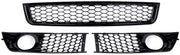 NitroMesh GrilleKit - Mistlichtgrill + Ondergrille - Voorbumper - Voor Audi A4 B6 Sedan (2002-2005) - Set van 2 - Auto Accessoires