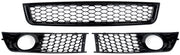 Mistlichtgrill + Ondergrille - Voorbumper - Voor Audi A4 B6 Sedan (2002-2005) - Set van 2 - Auto Accessoires